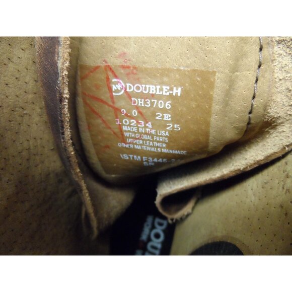 Double H Mens 9" Lewis Soft Toe Packer Boot DH3706 *Made In USA* Brown Size 9 2E - Picture 8 of 8